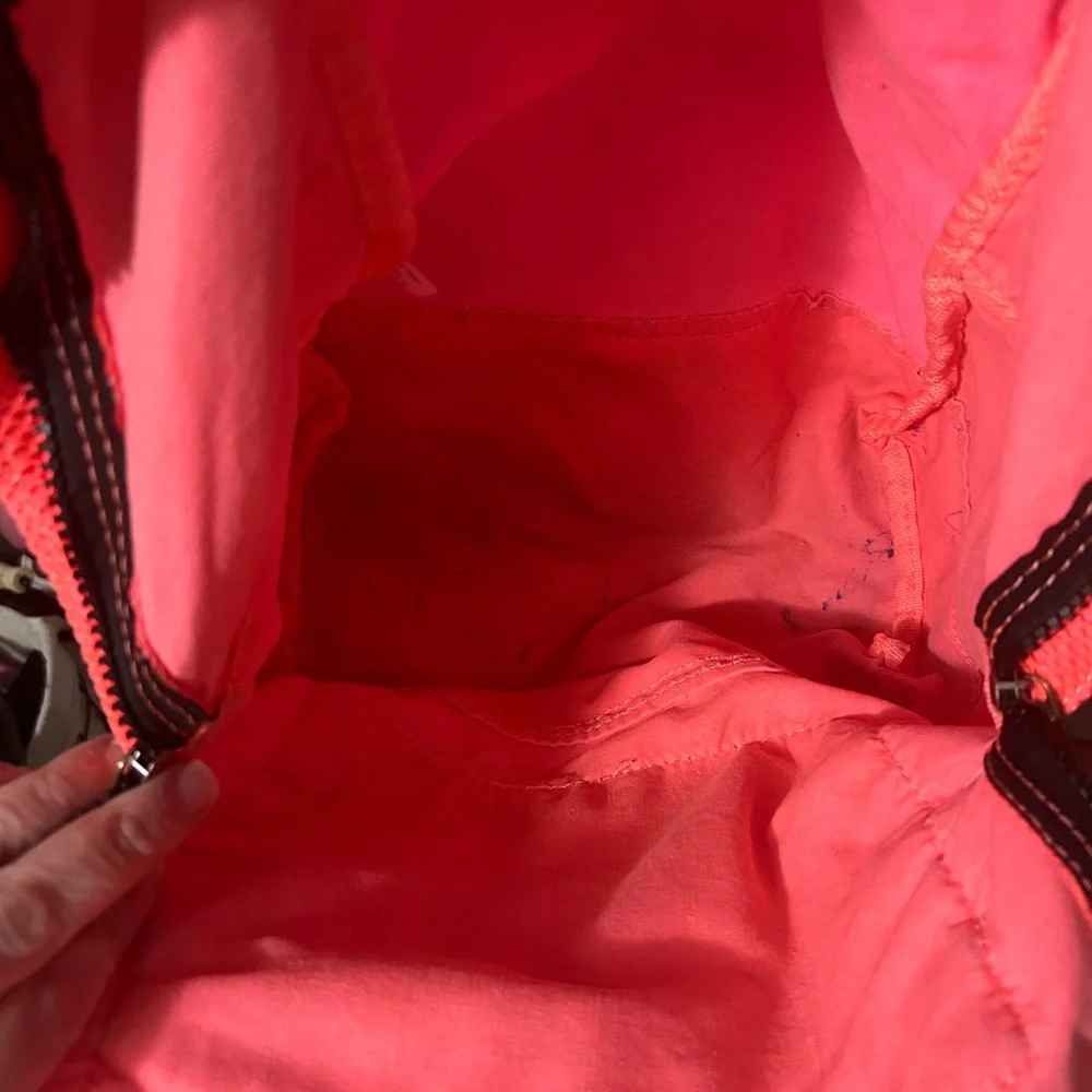 PINK By Victoria’s Secret Pink/Orange Mesh Book Bag with Zip Closure - Picture 8 of 13